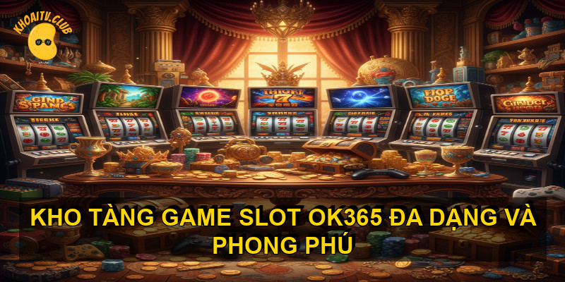 Kho tàng game Slot OK365 đa dạng và phong phú